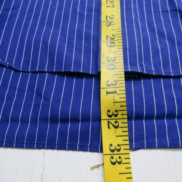 Chaps Button Up Shirt Men's Size16 34/35 Wrinkle Free Classic Fit Long Sleeve - Picture 7 of 8